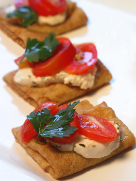 Buckwheat Crepes with Fresh Florida Tomatoes
